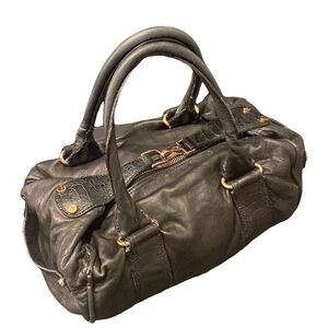 BALENCIAGA Black Patent Leather Handbag VINTAGE